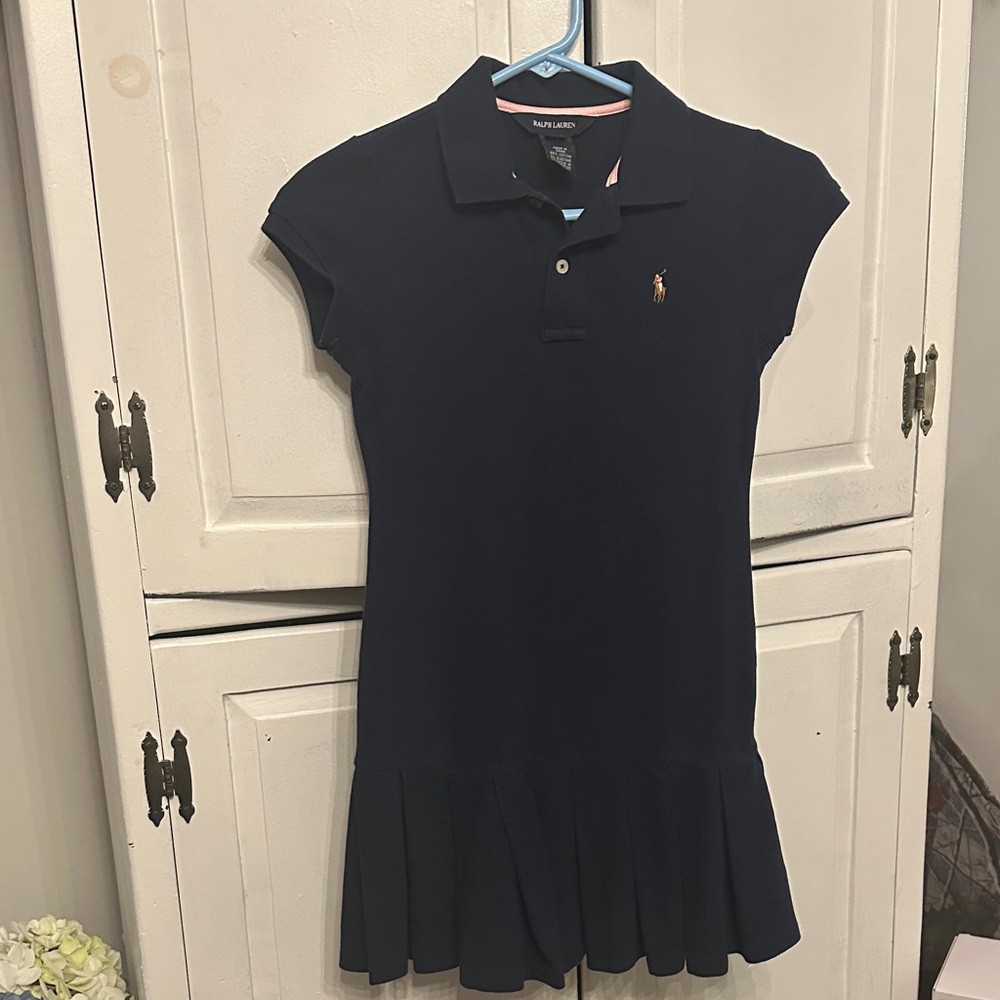 Ralph Lauren Dark Blue Polo Dress 8/10 navy